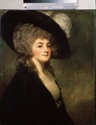 Mrs. Harriet Greer portréja (XVIII. század). George Romney (1734-1802) festménye, olaj, vászon