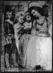 Röntgenfotó a Hartley Children Portréról, 1781-83 körül (f/w fotó)