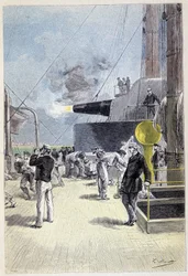 Az első ütés az üresen a toronytól kezdődik (277. oldal) Jules Verne "" L