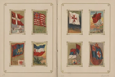 Minden nemzet és az Amerikai Egyesült Államok államainak és területeinek zászlaja – 19. és 20. oldal, 1887