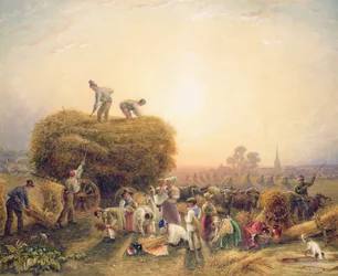 Szénakészítés, 1832 (wc papíron)