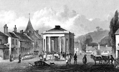 Westerham, Kent, metszette H. Adlard, 1832