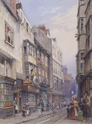 Bell Yard a Chancery Lane közelében, London, 1835