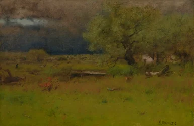 Elvonuló vihar 1892 (Olaj, vászon)