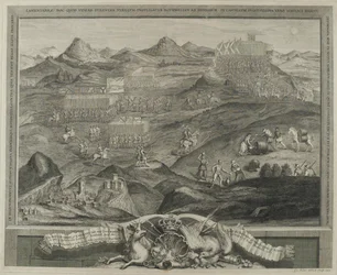 A Carberry Hill csatatömbje Edinburgh közelében 1567-ben, 1738 körül