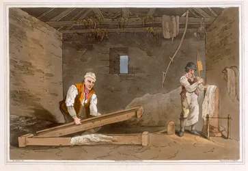 Line Swinglers, metszette Robert Havell the Elder, kiadó: Robinson and Son, Leeds, 1814.
