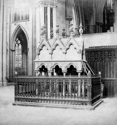 Walter de Grey emlékműve, York Minster, York, North Yorkshire, XX. század eleje.