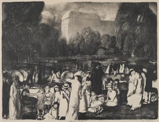 A parkban, Fény, 1916
