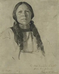 Egy arapahoe fiú, c. 1882.