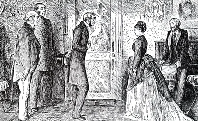 Jelenet Wilkie Collins Holdkő című művéből.