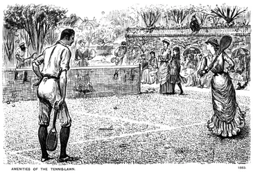 A teniszgyep felszereltsége, 1883-1891.