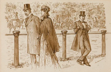 En Passant: Ez Bounderson, nem? Kölyökkutyaként meg kellett volna fulladni!, Punch Magazine, 1892. július 23., 23. (toll és szépia tinta papíron)