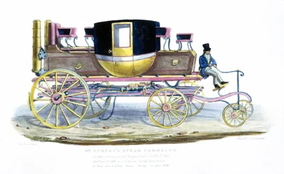 Mr. Gurneys gőzkocsi a Regents Parkban futva, 1827. november 6.