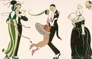 A nap őrülete, H. Reidel metszett a Journal des Dames et des Modes Barátai számára