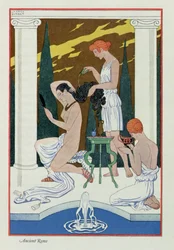 Az ókori Róma, a "Parfüm művészete", pub. 1912 (pochoir print)