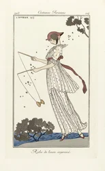 Robe de Linon Printed, Costumes Parisien, Pub.1913 (stencilprint)