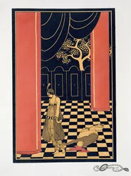 Tamara Karsavina (1885-1978) a Thamar címszerepében