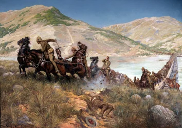 Buller végső átkelése a Tugelán, 1900. február