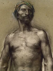 Tanulmány egy turbános meztelen férfiról (részlet) (1888 körül). Musée des Beaux-Arts de la Ville de Paris, Petit Palais