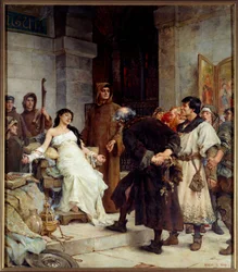 Stigma a középkorban, 1885, m. 2,6 x 3 m, Musée des Beaux-Arts de Nantes