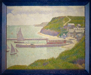 Port-en-Bessin, külső kikötő, dagály (olaj, vászon)