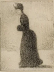 Nő kézmelegítővel, kb. 1884