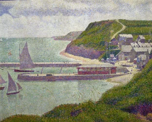 Port-en-Bessin kikötője dagálykor, 1888