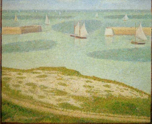 Port-en-Bessin, bejárat a külső kikötőbe