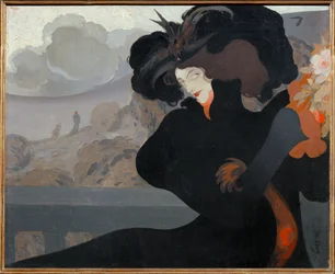 Woman with black hat (festmény vászonra)