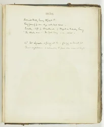 Cím nélkül [a Broadlands-szel kapcsolatos szöveg oldala], 1868.