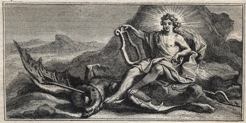 Apolló megöli a Hidrát – Apollo terrassant l