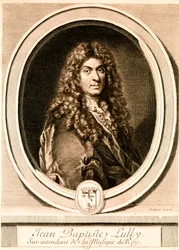 Jean-Baptiste Lully portréja (metszet)