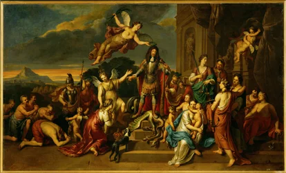 Allegória Leopold császár uralkodásáról (festmény, vászon)