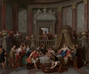 Kleopátra lakoma, 1700 körül (olaj, vászon)