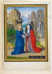 Hozzáadás. 34294, f.61 A látogatás, illusztráció a 