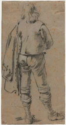 Egy férfi áll hátulról, c. 1630.