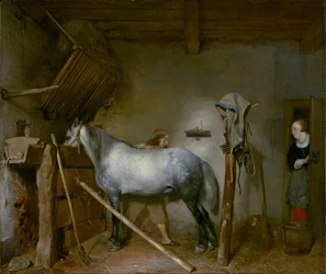 Ló az istállóban, kb. 1652-54