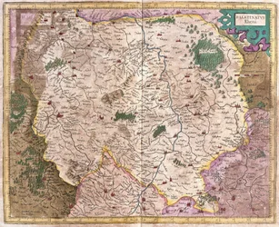 Bajor régió és a Duna, Németország (metszet