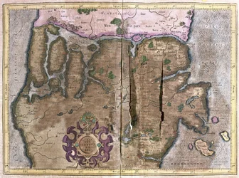 Jütland északi része, Skandinávia (metszet
