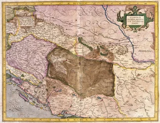 Szklavónia, Horvátország, Bosznia és Dalmácia (metszet