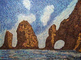 Cabo Arch, 2018 (olaj, vászon)