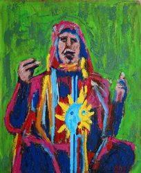 Shaman ii 1, 2019 (olaj, vászon)
