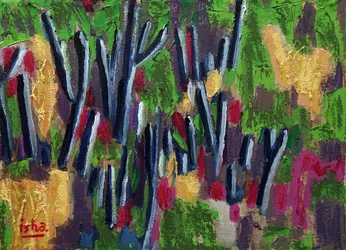 Tavaszi Saguaros, 2018 (olaj, vászon)
