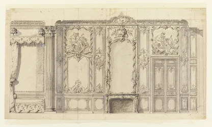 A Rohan herceg hálószobájának falmagassága, Hôtel de Soubise, Párizs