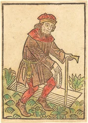 Ember sétál a sír felé