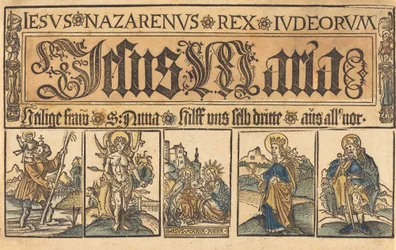 Szent Anna, A Madonna és a Gyermek és Szentek Christopher, Sebastian, Clara és Roche