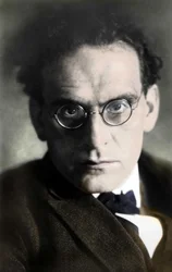 Otto Klemperer (1885-1973) német karmester portréja.