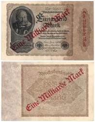 Egymilliárd márkás bankjegy, 1922
