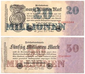 Huszonötvenmillió márka bankjegy, 1923