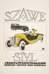 Szawe (Szabo & Wechselmann) hirdetése, Styl, pub.1922 (pochoir print)